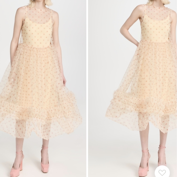 MOLLY GODDARD DRESS 6 PINK RED RUNWAY $1450 SOLD OUT - Picture 5 of 5